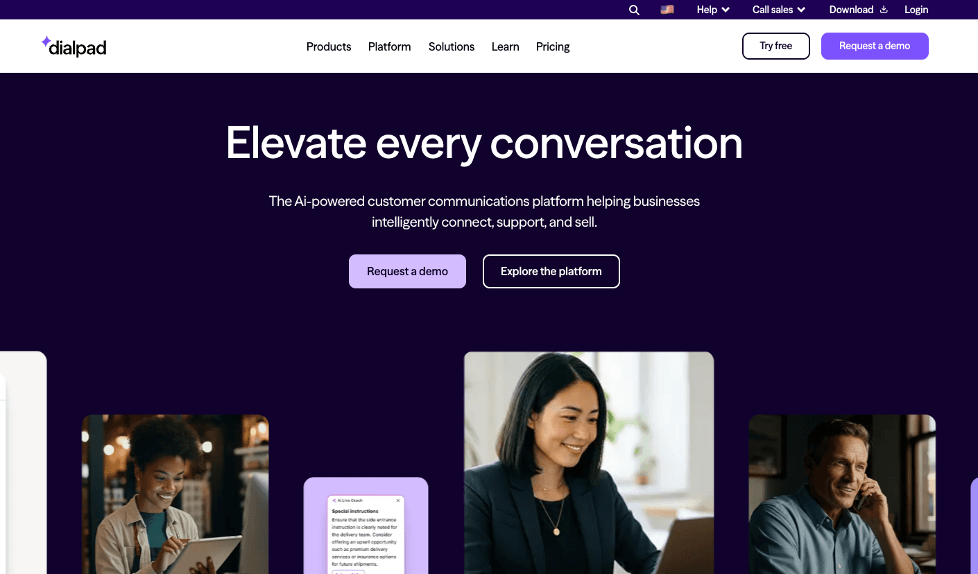 Dialpad Business Communications Platform