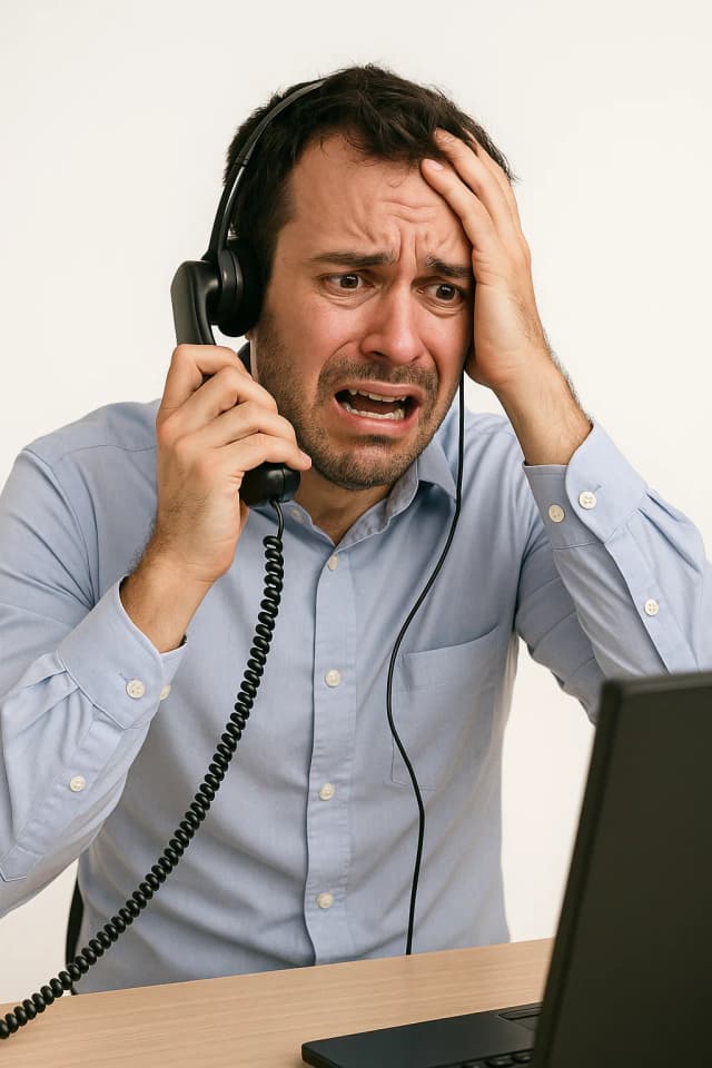 Stressed traditional caller